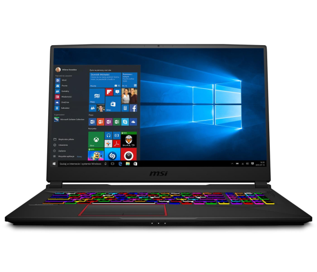 MSI GE75 i7-10875H/16GB/512+1TB/Win10 RTX2080 Super - 586876 - zdjęcie 3